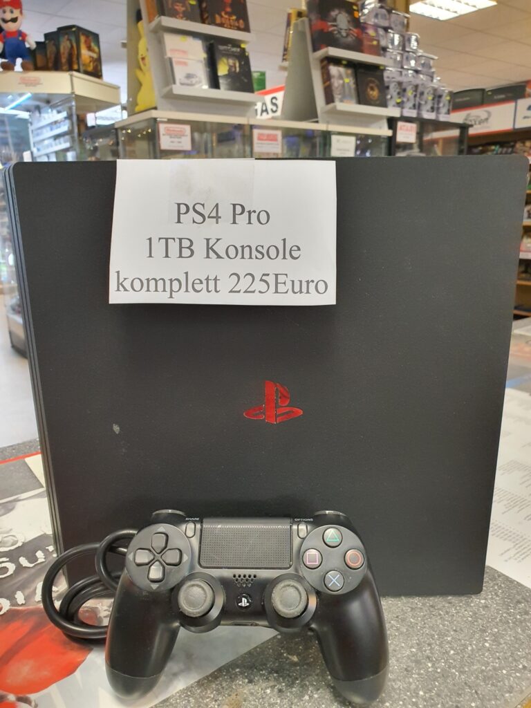 Ps4 1Tb Pro Konsole komplett 225 Euro.