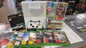 Ankauf XBOX One S500GB Konsole (ohne OVP) 115Euro
#xbox #xboxone #xboxonecontroller #xboxonegames #xboxonegaming #retrogames #retrogamescollector #retrogamescollection #retrogamestore #retrogameshop #powergames